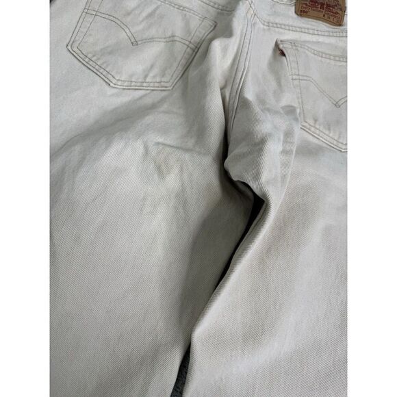 Vintage 90s Levi's 550 Relaxed Fit Straight Leg Jeans Men's Size 36x30 Beige - Picture 5 of 15